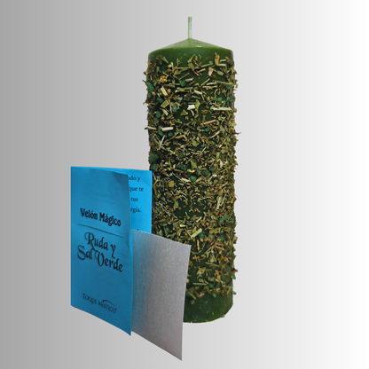 VELÓN RUDA Y SAL VERDE | Ritual Completo de Limpieza