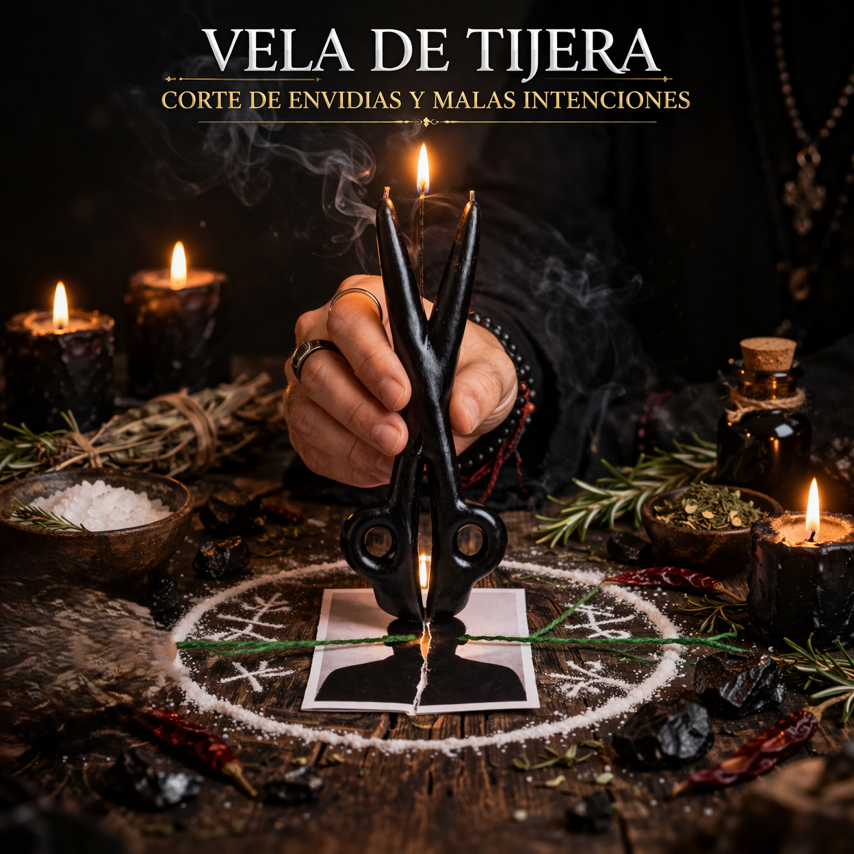VELA DE TIJERA NEGRA | Corte y Liberación Energética