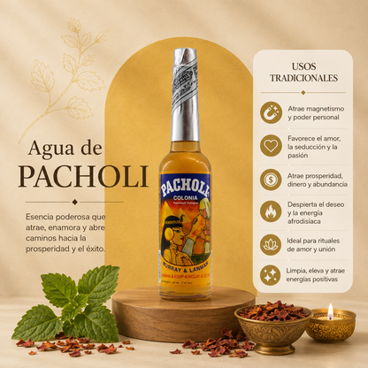 COLONIA DE PACHOLI 221ml | Magnetismo, Amor y Prosperidad