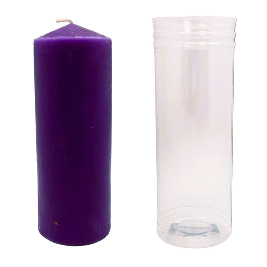VELÓN MORADO 15x5.5cm | Vela Ritual Espiritualidad